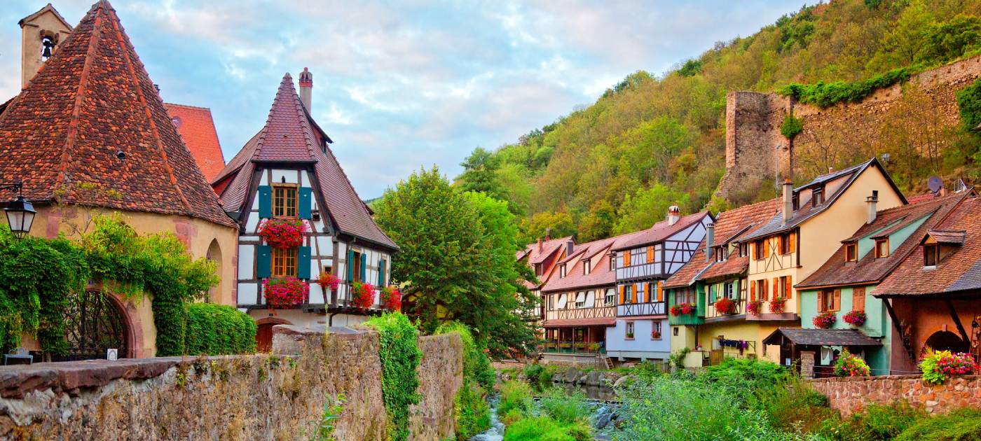 Eguisheim, mali gradić u Europi.