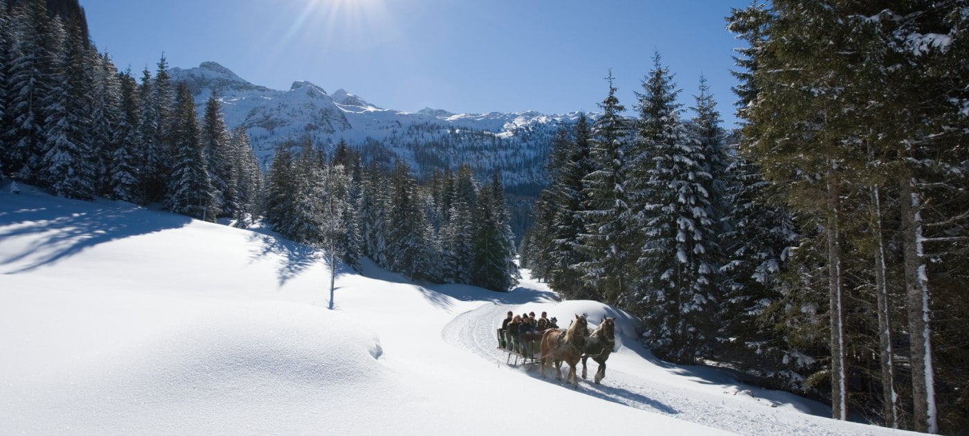 Obertauern nudi vožnju kočijom po prekrasnim snježnim putevima. 