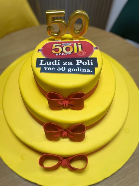 Poli 50 rođendanska torta. 