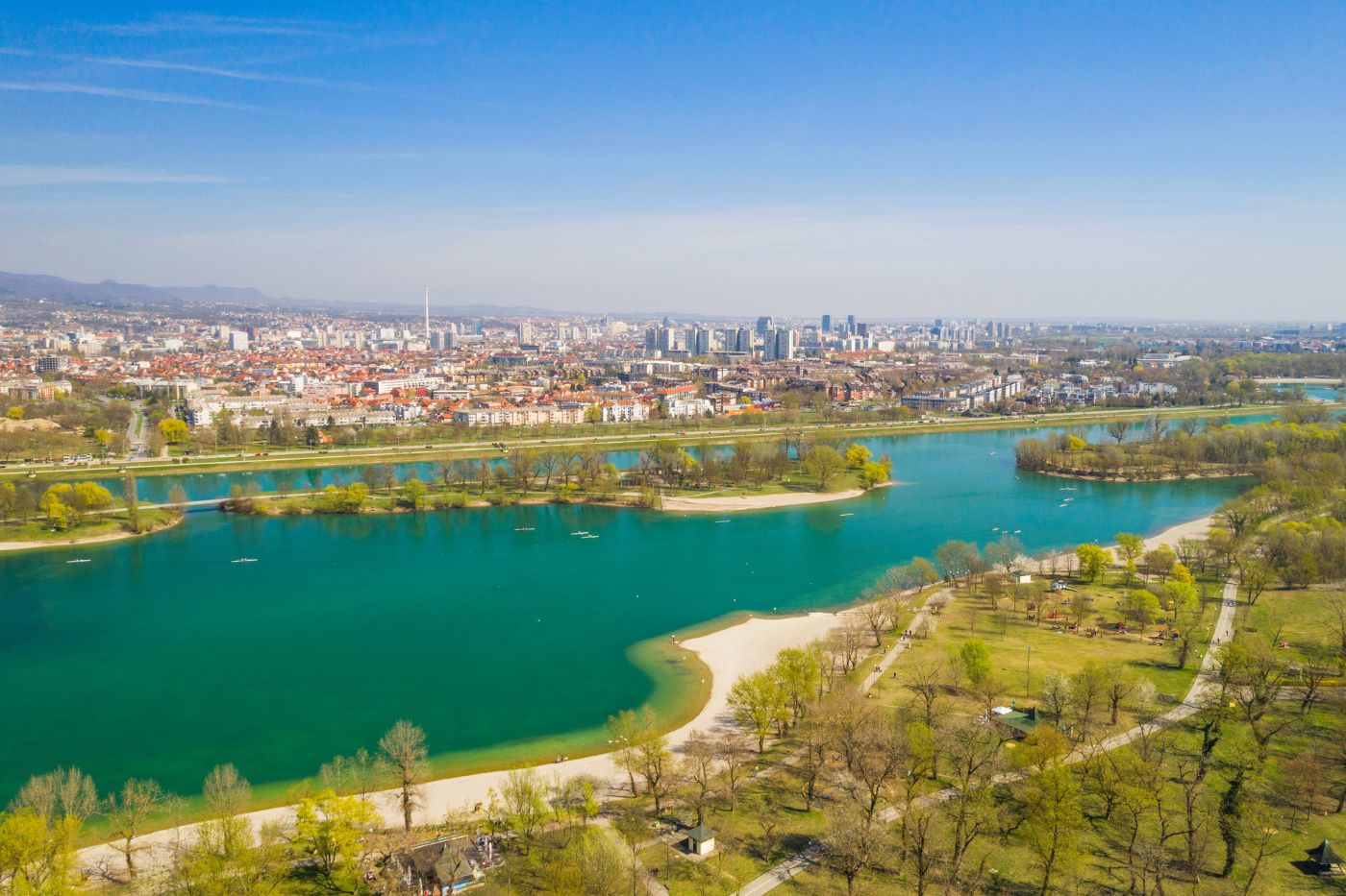 Zagrebačko jezero. RSC Jarun.