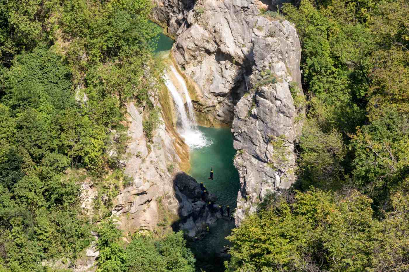 Kanjon rijeke Cetine, zipline.