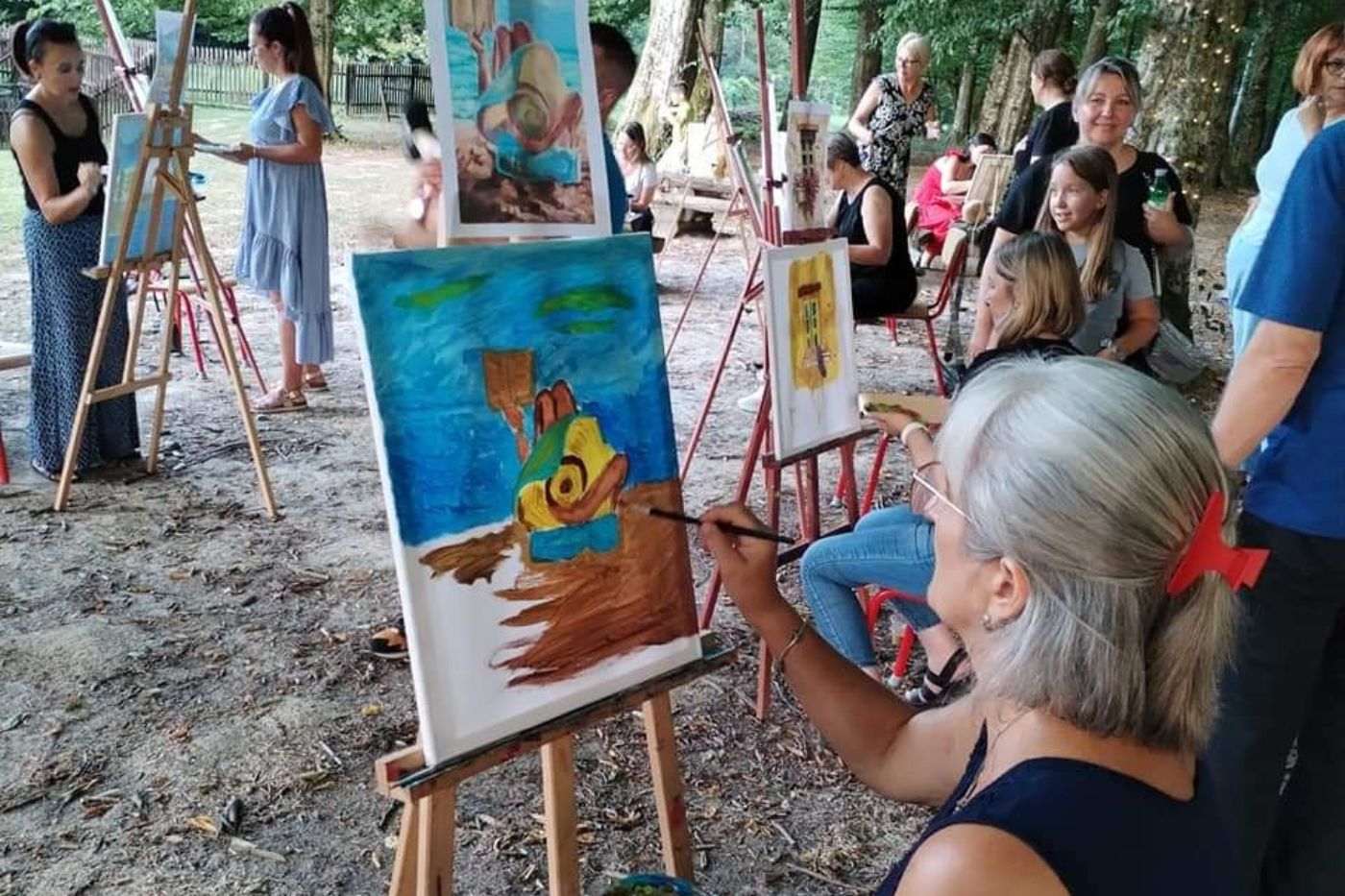 Ljeto na Južnoj Bilogori-  kreativna radionica Paint & Wine 