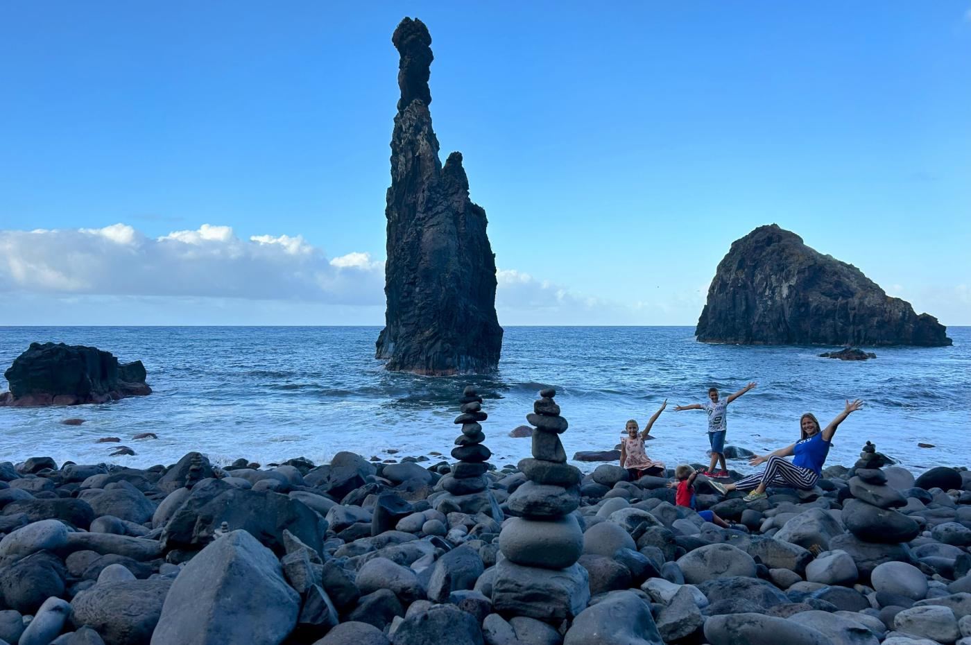 Madeira Ribeira da Janela, stijena u moru.