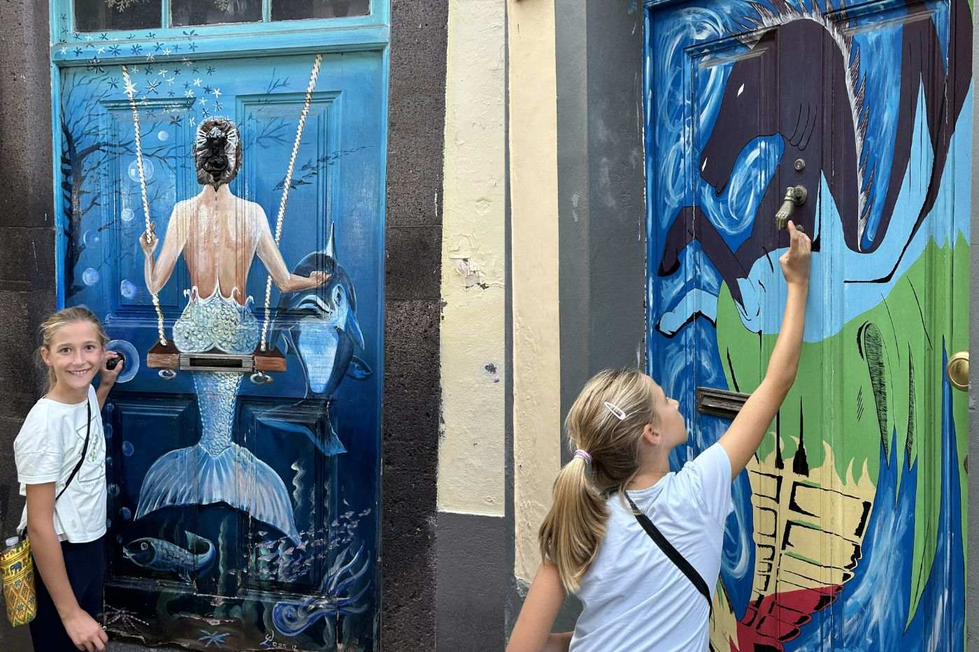 Madeira, Rua de Santa Maria, ulica šarenih vrata i fada u Funchalu.