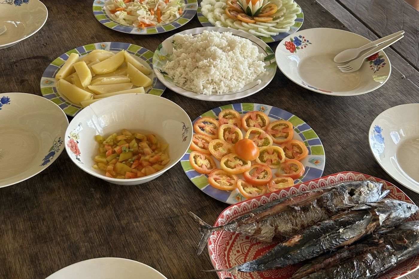 Filipini. Ručak na brodu, Coron.