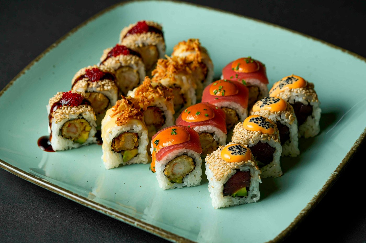 Christmas Sushi Box. 