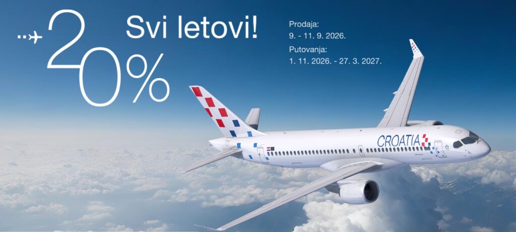 Croatia Airlines jesenska akcija
